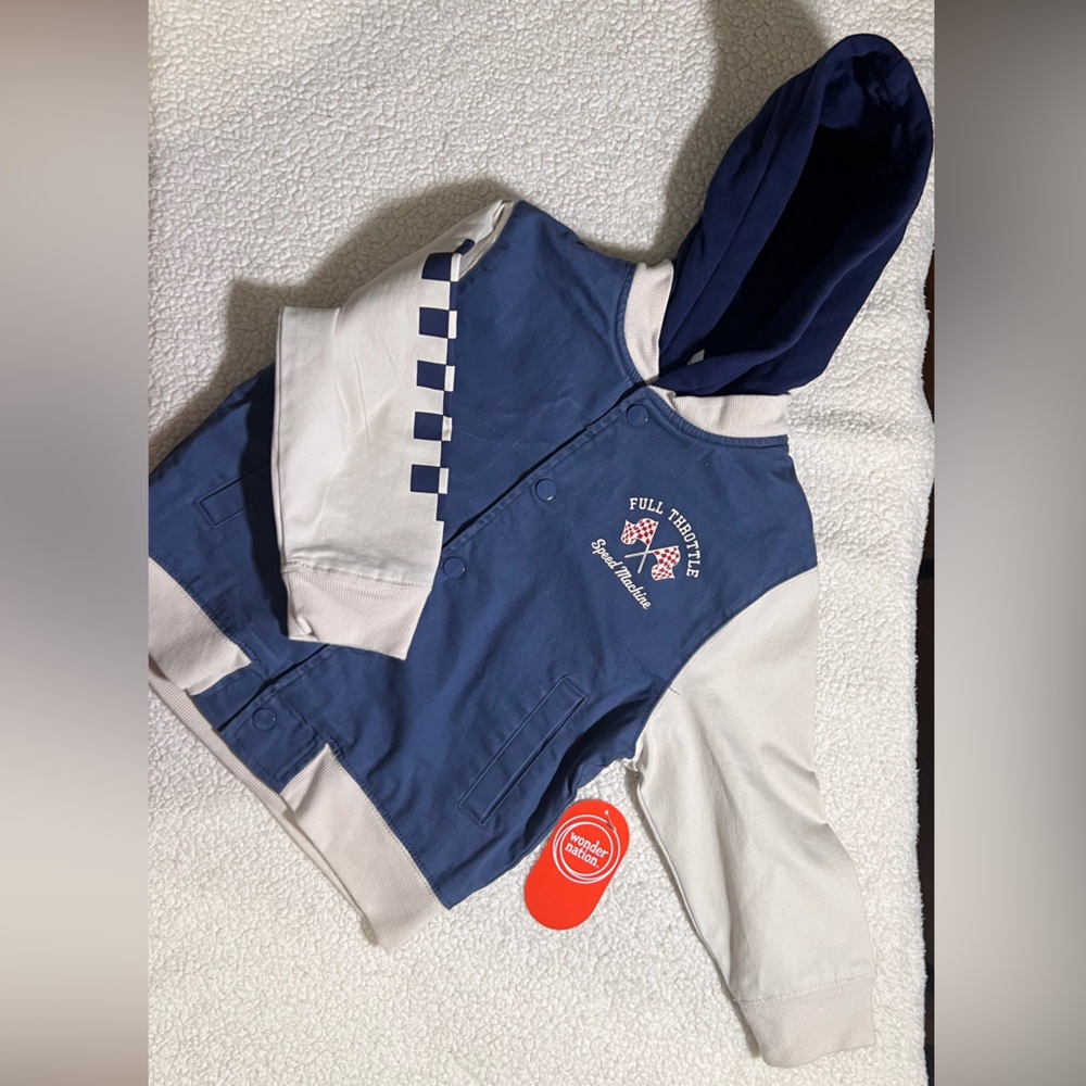 Wonder Nation Boys’ Long Sleeve Bomber Jacket